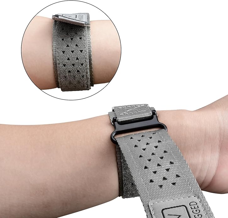 TStrap Nylon Sport Watch Band - Black Quick Release Watch Straps for Men Women - Athletic Military
