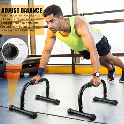 AmazeFan Parallettes Bars, Push Up Bars Strength Training For Handstands, Full Planche & Dips
