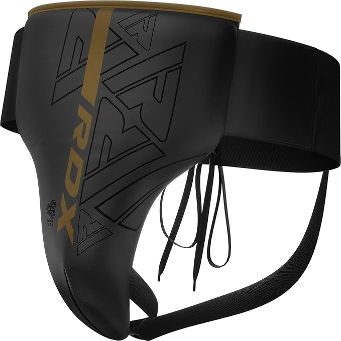 RDX Groin Protector for Boxing, Muay Thai, Kickboxing and MMA Fighting, Maya Hide Leather Abdo Gear