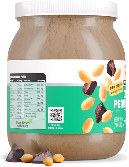 PB2 Performance Peanut Plant Based Vegan Protein Powder | 20g Complete Protein, No Added Sugar