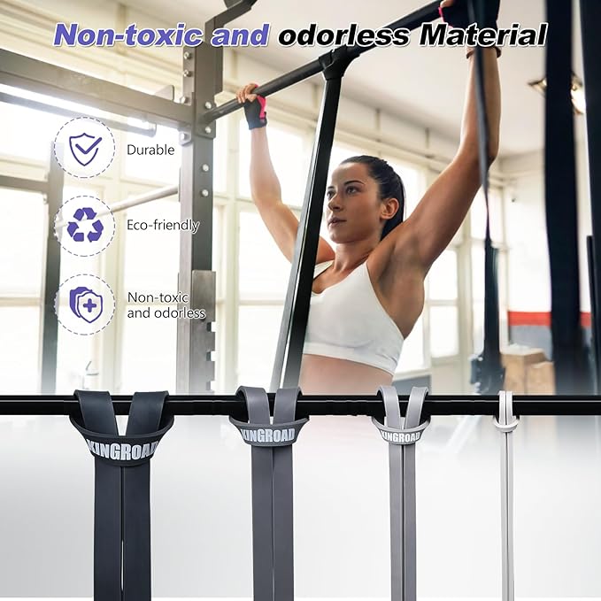 Resistance Band Pull Up Assistance Bands,Set of 5 Resistance Heavy Duty Exercise Stretch Fitness