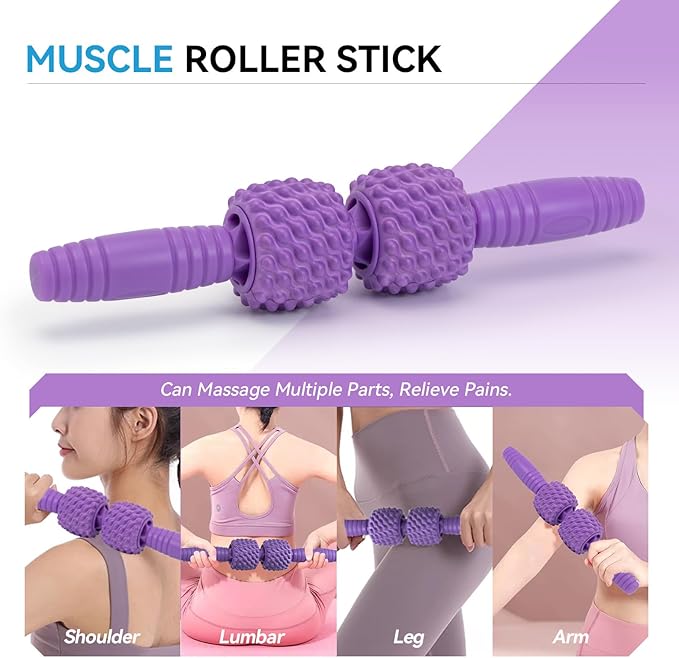 5 in 1 Foam Roller Set, High Density Fitness Exercise Foam Roller for Deep Tissue Muscle Massage