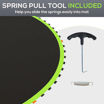 Soozier Trampoline Replacement Mat, Fits 12' Trampoline with 72 V Hooks, 5. 5" Springs, Trampoline