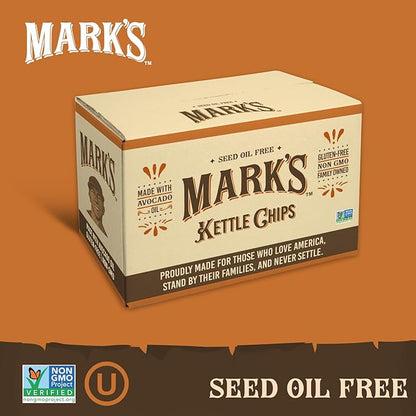 MARK’S Kettle Cooked Avocado Oil Potato Chips, Variety Pack – Seed Oil & GMO Free | 3-Flavor