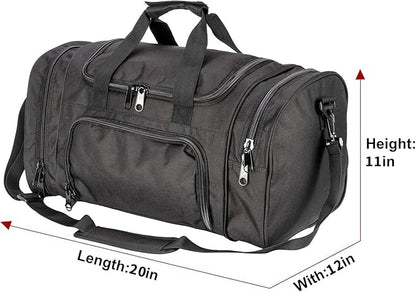 Tactical Travel Duffle Bag with Shoes Compartment Weekender Bags Carry On Overnight Bag For Men and