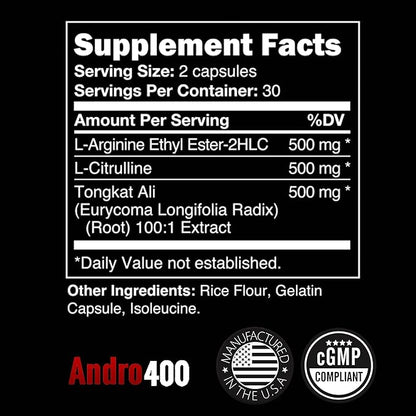 Testosterone Support for Men & Women ??Tongkat Ali, L-Arginine & L-Citrulline ??Energy, Vitality &