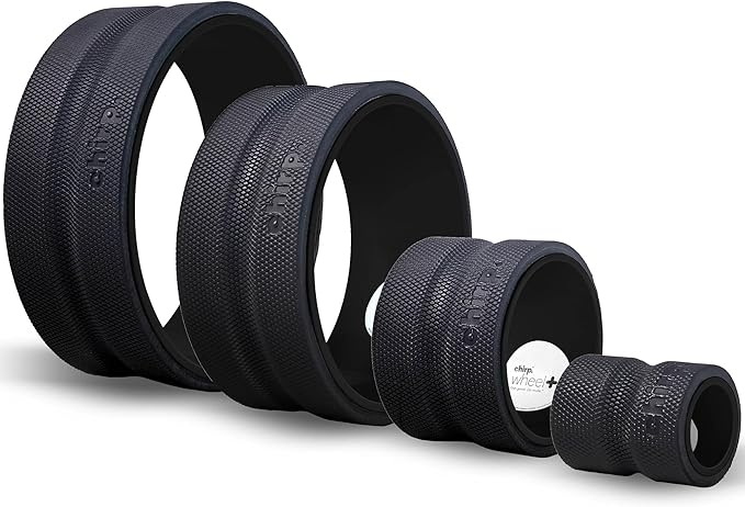 Chirp Wheel Foam Roller ??Targeted Back & Neck Relief, Lumbar Spine Stretcher, Spinal Decompression