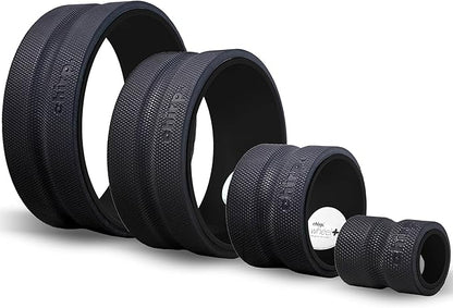 Chirp Wheel Foam Roller ??Targeted Back & Neck Relief, Lumbar Spine Stretcher, Spinal Decompression