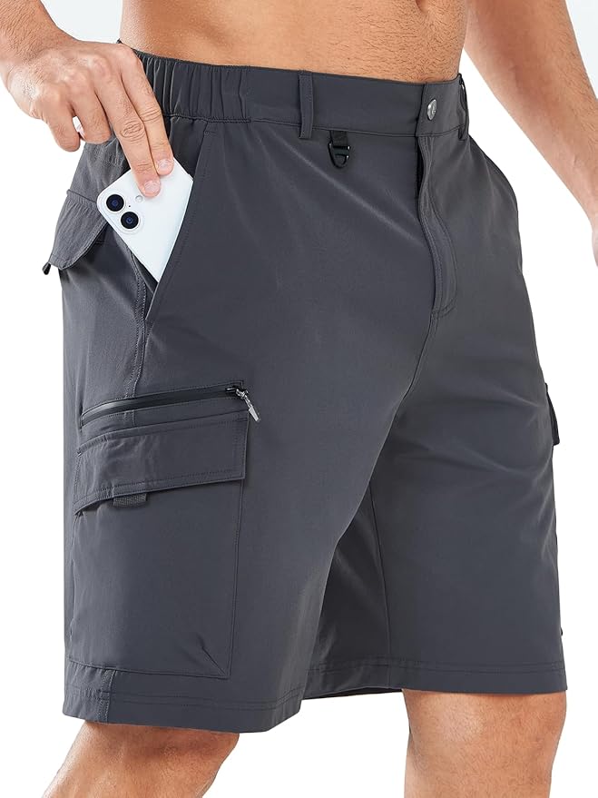 NORTHYARD Men's Cargo Hiking Shorts 9" Lightweight Outdoor Tactical Work Camping Sport Golf Casual