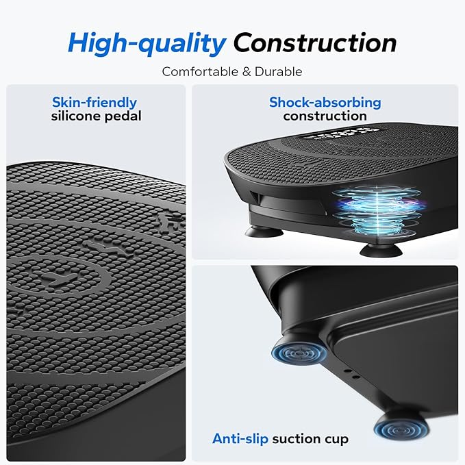 MERACH Vibration Plate Exercise Machine, Whole Body Workout Equipment for Women, Bluetooth and