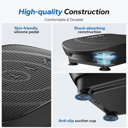 MERACH Vibration Plate Exercise Machine, Whole Body Workout Equipment for Women, Bluetooth and