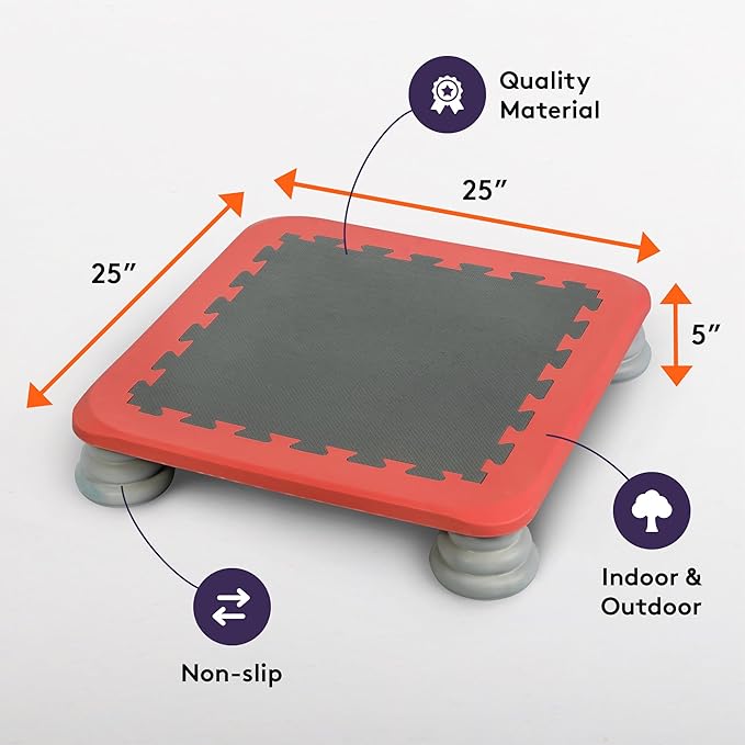 Special Supplies Kids Trampoline Rebounder Bouncing Board – Sensory Balance and Bounce Toy for