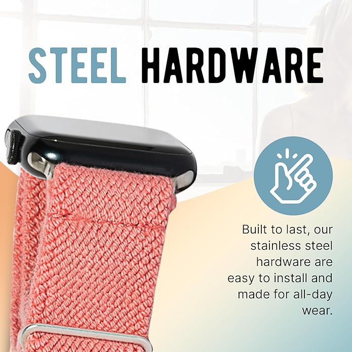 Braxley Bands - Organic Cotton Watch Bands For Women and Men, Compatible With All Apple Watch Sizes
