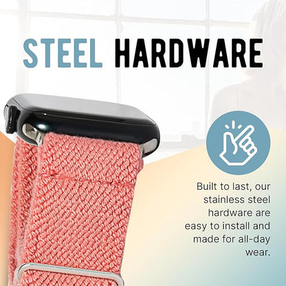 Braxley Bands - Organic Cotton Watch Bands For Women and Men, Compatible With All Apple Watch Sizes