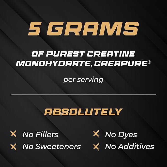 Sandhu's Creapure German Creatine Monohydrate Powder Supplements for Men & Women, Unflavored, 60