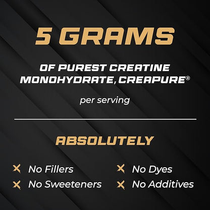 Sandhu's Creapure German Creatine Monohydrate Powder Supplements for Men & Women, Unflavored, 60