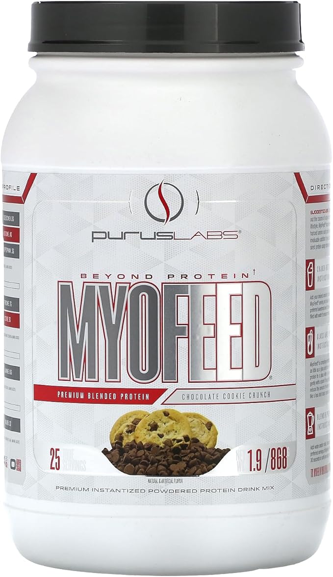 Purus Labs Myofeed Blended Protein | Ultra Filtered Whey Isolate & Concentrate | Soluble Fiber &