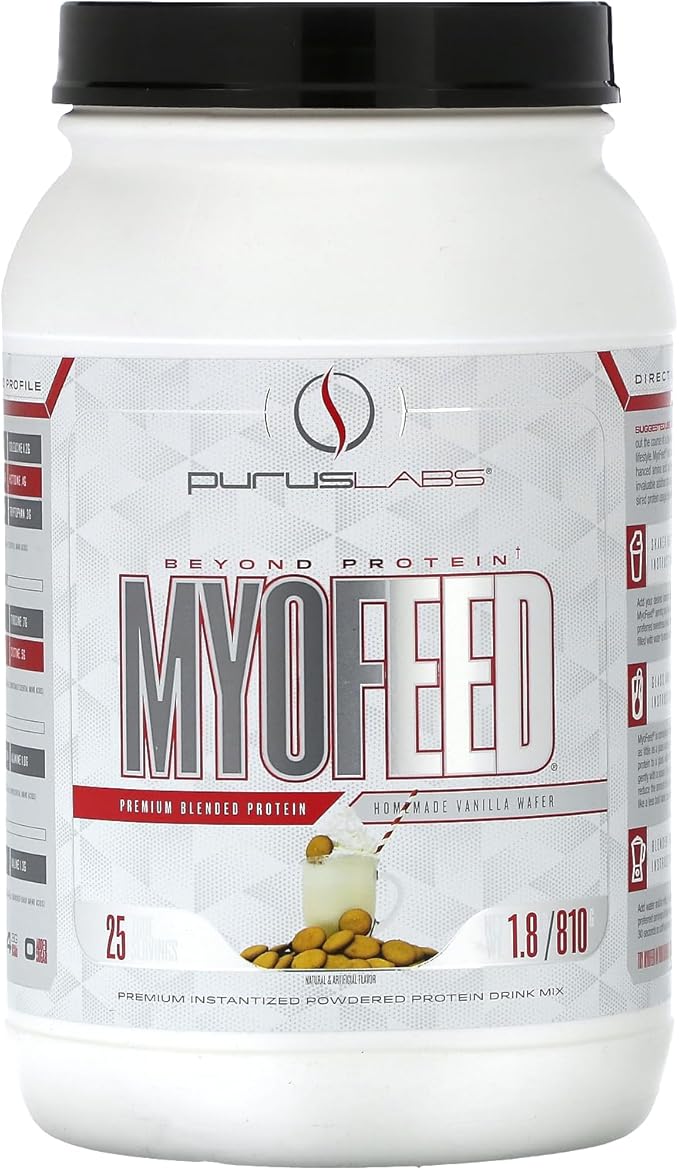 Purus Labs Myofeed Blended Protein | Ultra Filtered Whey Isolate & Concentrate | Soluble Fiber &