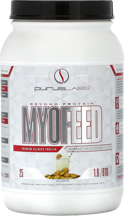 Purus Labs Myofeed Blended Protein | Ultra Filtered Whey Isolate & Concentrate | Soluble Fiber &