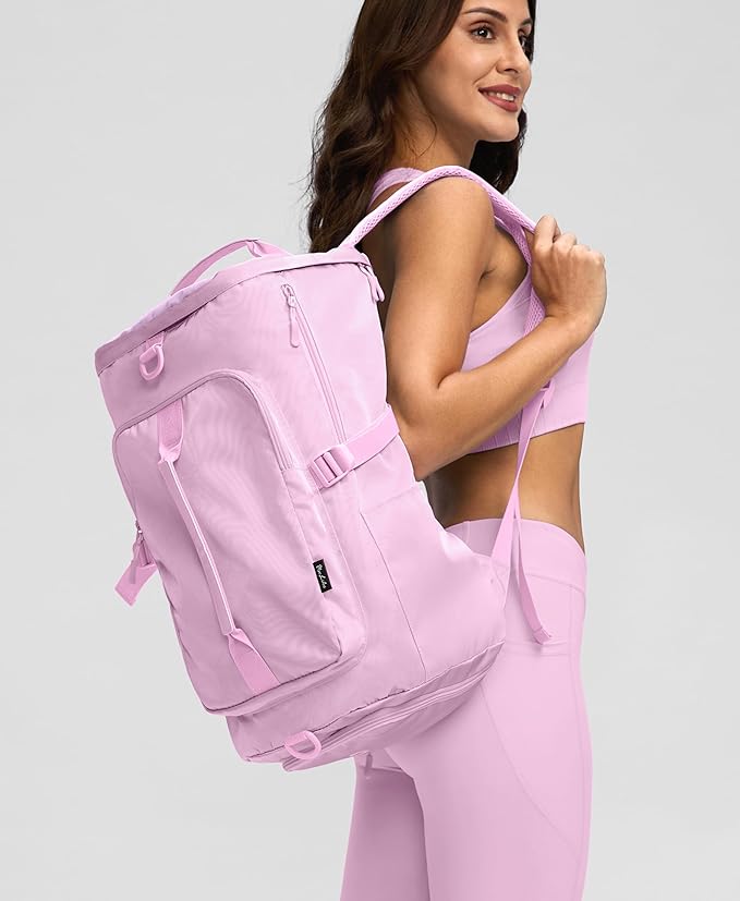 Gym Bag for Women Workout Gym Backpack with Shoe Compartment Sports Duffel Bag Multiple Pockets 30L