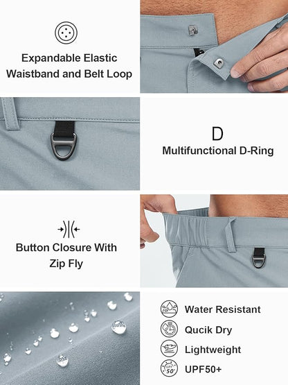 NORTHYARD Men's Cargo Hiking Shorts 9" Lightweight Outdoor Tactical Work Camping Sport Golf Casual