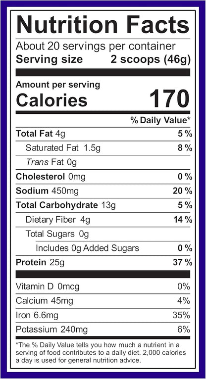 Vega Original Essential Protein - 25g Plant-Based Protein, Creamy Chocolate, 20 Servings, Vegan
