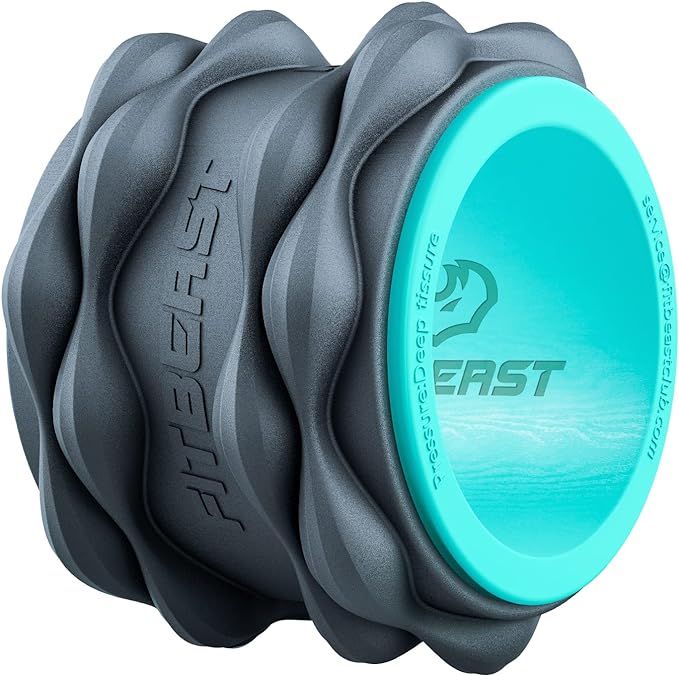 FitBeast Back Roller, Back Wheel Foam Roller - Targeted Muscle Roller for Deep Tissue Massage, Back