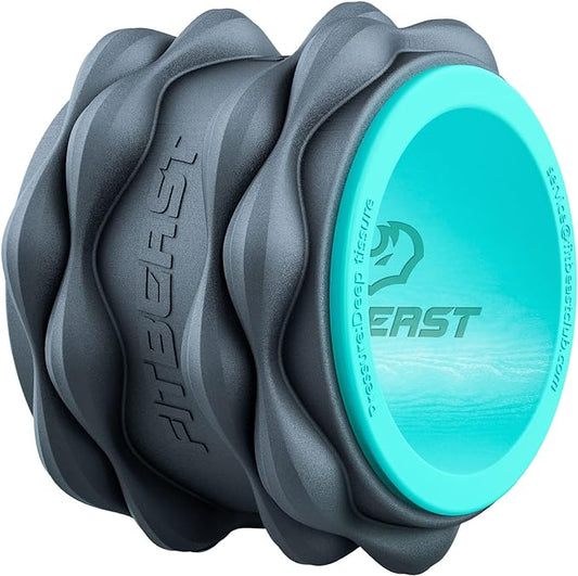 FitBeast Back Roller, Back Wheel Foam Roller - Targeted Muscle Roller for Deep Tissue Massage, Back