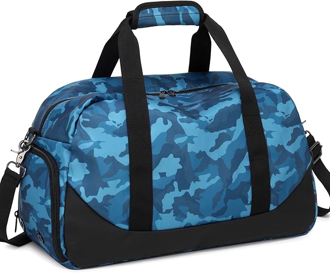 Boys Overnight Duffel Bags Sport Gym Bag Gymnastics Bag with Shoe Compartment, Carry-on Size