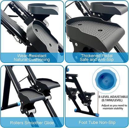 Stair Stepper for Home Vertical Climber, Foldable Full Body Exercise Aerobic Climbing Machines