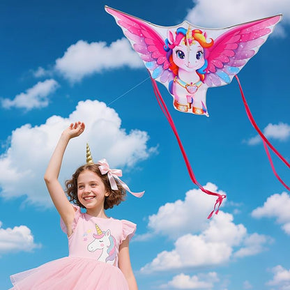 Butterfly Kites for Kids & Adults, Easy to Fly Design with Long Tail for Stability, for Kids Ages