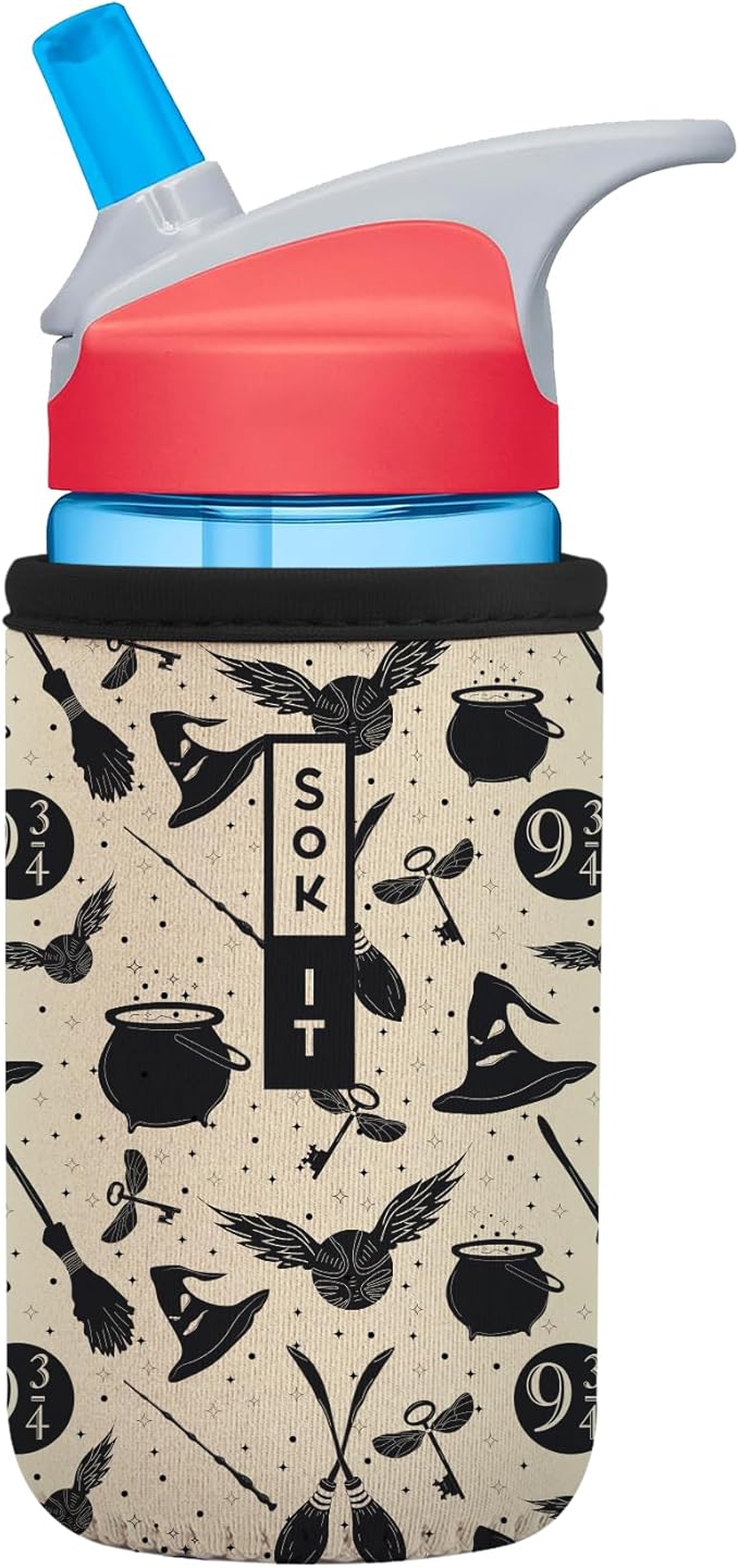 Sok It BotlSok Water Bottle Sleeve Insulated Neoprene Cover (Wizard's Walk, Fits 12oz CamelBak or