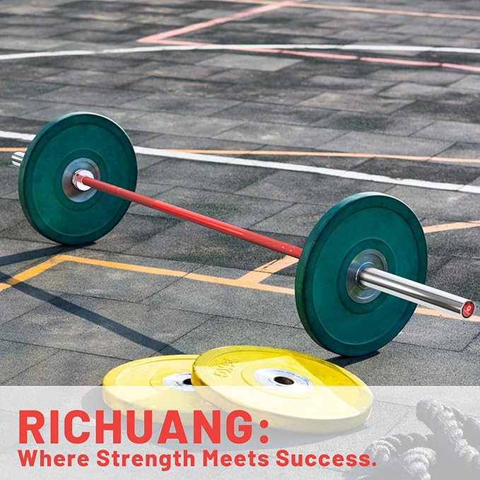 7ft Olympic Barbell, Weightlifting Barbell 28mm 45lb - 500/700/1000lbs Capacity with Smooth
