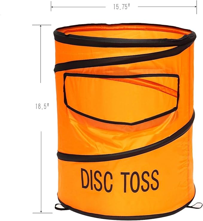 Folding Disc Toss Game Set - Flying Disc Toss Dunk Game Set - Includes 2 Disc Targets with Bean Bag