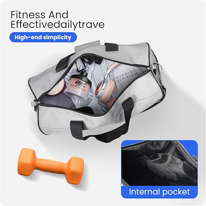 C&F BOGMOST Small Gym Bag for Travel & Duffel - 20 Inch Lightweight Carry On Bag for Men & Women