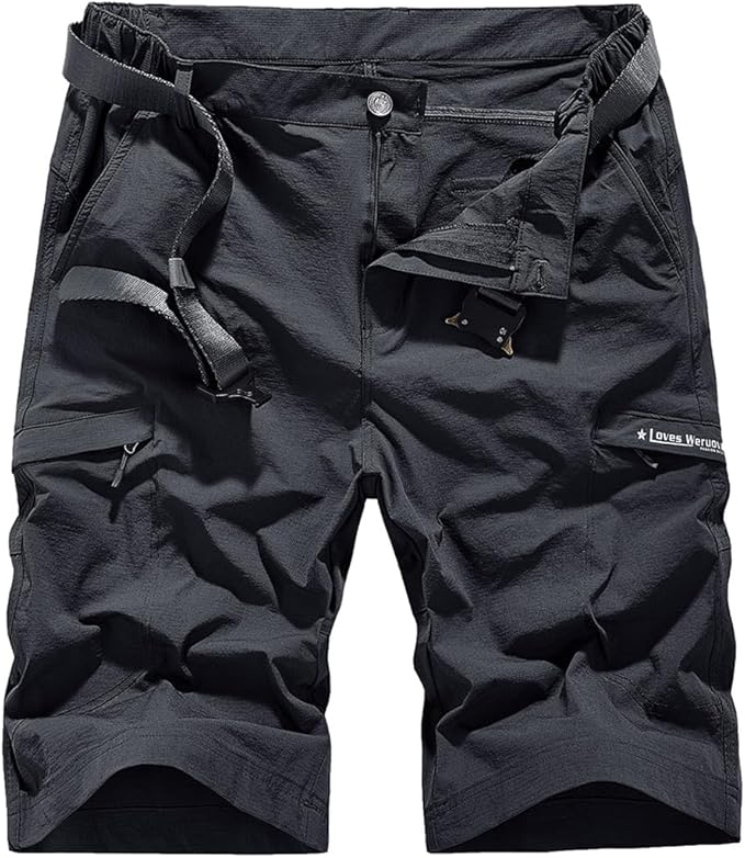Quick Dry Hiking Shorts Men's Cargo Casual Outdoor 4-Way Stretchy Lightweight Summer Short with