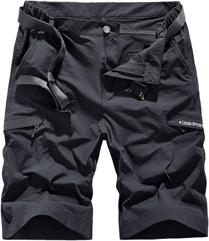 Quick Dry Hiking Shorts Men's Cargo Casual Outdoor 4-Way Stretchy Lightweight Summer Short with