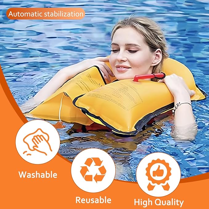 Automatic/Manual Inflatable Life Jacket| Inflatable PFD Kayak Vest Adult| Life Vest for Adults|