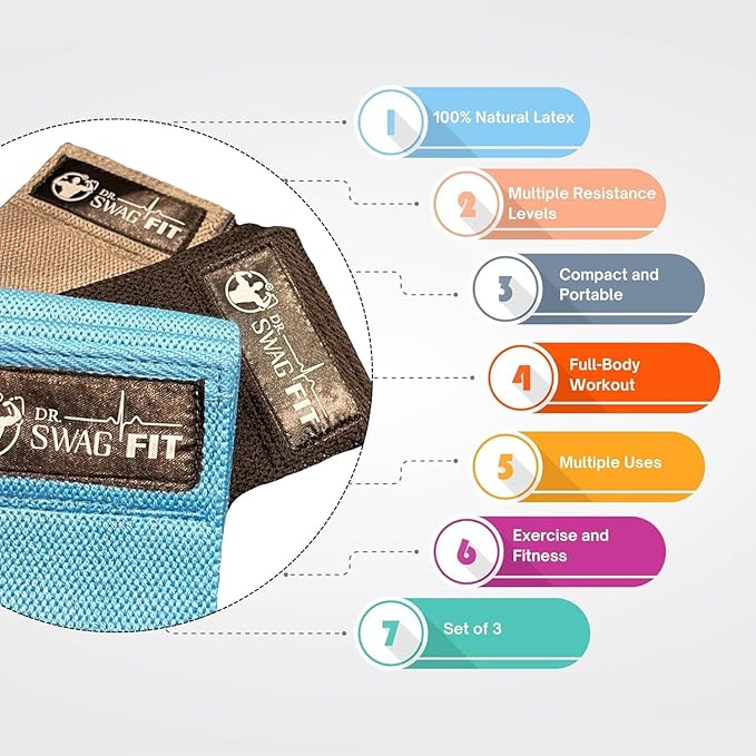 Resistance Bands Set, Versatile Latex Exercise Bands for Home and Gym Workouts, Ideal Workout