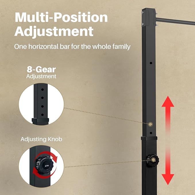 Pull Up Station, Bongkim Power Tower Portable Pullup Bar Station, Pull Up Bar for Home Gym, Pull Up