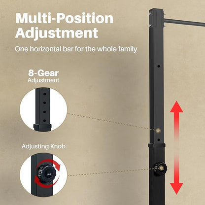 Pull Up Station, Bongkim Power Tower Portable Pullup Bar Station, Pull Up Bar for Home Gym, Pull Up