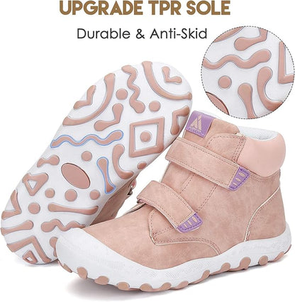 Mishansha Kids Hiking Boots Toddler Girls Boys Hiking Shoes Water-Resistant Anti-Collision Non-Slip