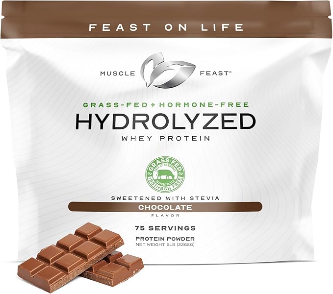 Muscle Feast Hydrolyzed Whey Protein Powder, Grass Fed and All Natural Hormone-Free, Hydro Whey