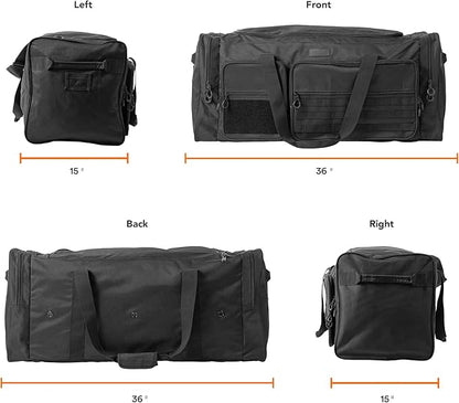 Fitdom 130L 36" Heavy Duty Extra Large Sports Gym Equipment Travel Duffle Bag W/Adjustable Shoulder