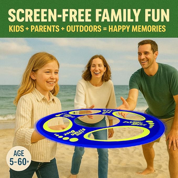 Giant Flying Disc Soft, Foldable & Floats in Air - Encourage Outdoor Play & Family Fun - Great for