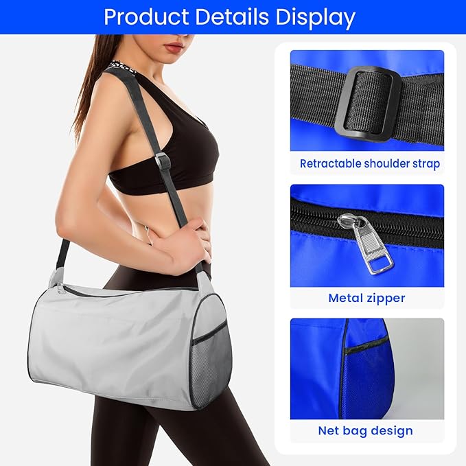 C&F BOGMOST Small Gym Bag for Women & Men,Small Lightweight Duffel Bag Carry On Bags Mini Duffel