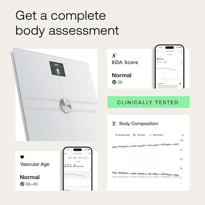 WITHINGS Smart Scales for Body Weight, FSA or HSA Eligible, Body Analysis, Fat Content, Muscle
