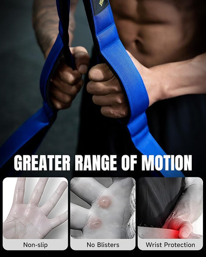 MANUEKLEAR Tricep Rope Cable Attachment Handles, Greater Range of Motion, Tricep Pull Down Rope for