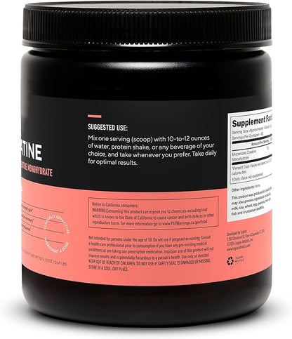 LEGION Micronized Creatine Monohydrate Supplement - Clean Creatine Powder for Muscle Gain & Post