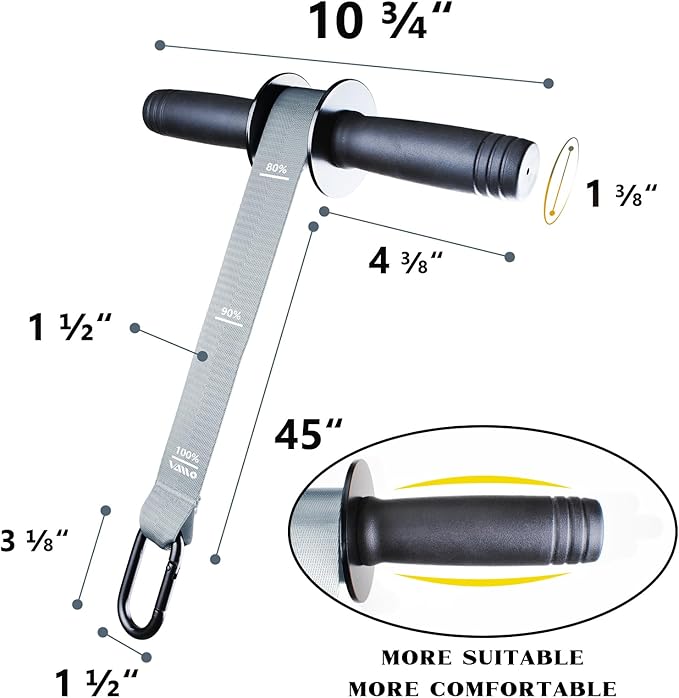VAIIO Forearm Strengthener and Wrist Roller with Quick Locking Mechanism - Durable PVC Anti-Slip